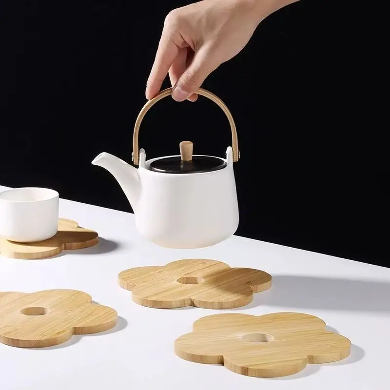 Đệm cách nhiệt, tự nhiên babmoo, placemat chịu nhiệt độ cao, miếng đệm chống bỏng sáng tạo cho gia đình, thích hợp cho bát, cốc và đĩa, miếng đệm bát, miếng đệm đĩa 1