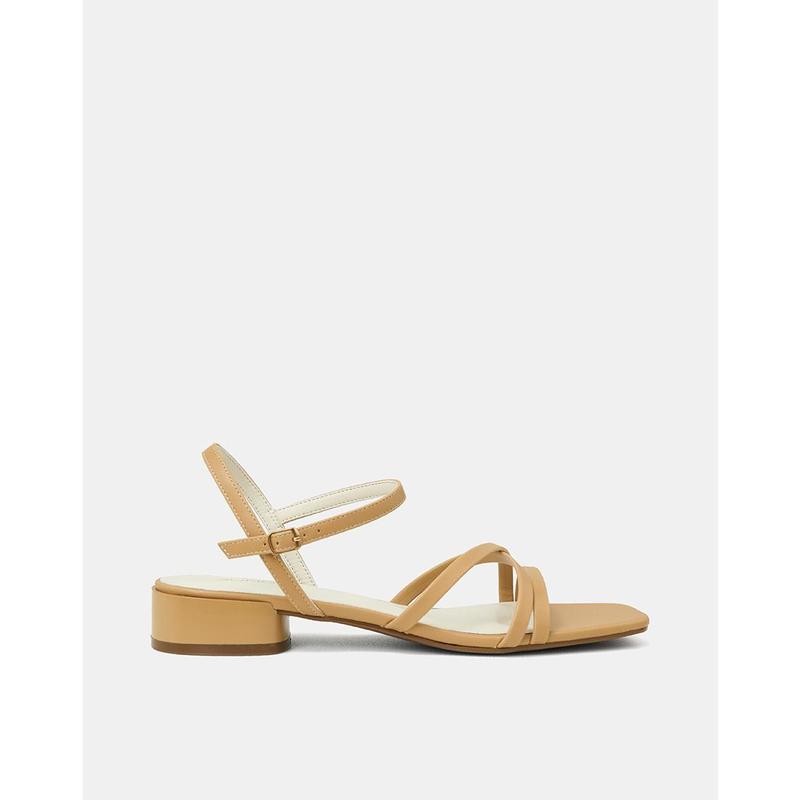 JUNO Giày Sandal Gót Thấp Quai Chéo - SD03074