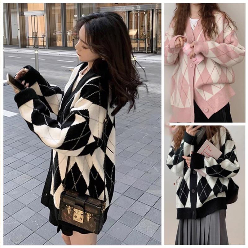  Áo Cadigan Áo Khoác Nữ Thoi Màu Đen Hồng Dễ Thương Cho Nữ Women Top 