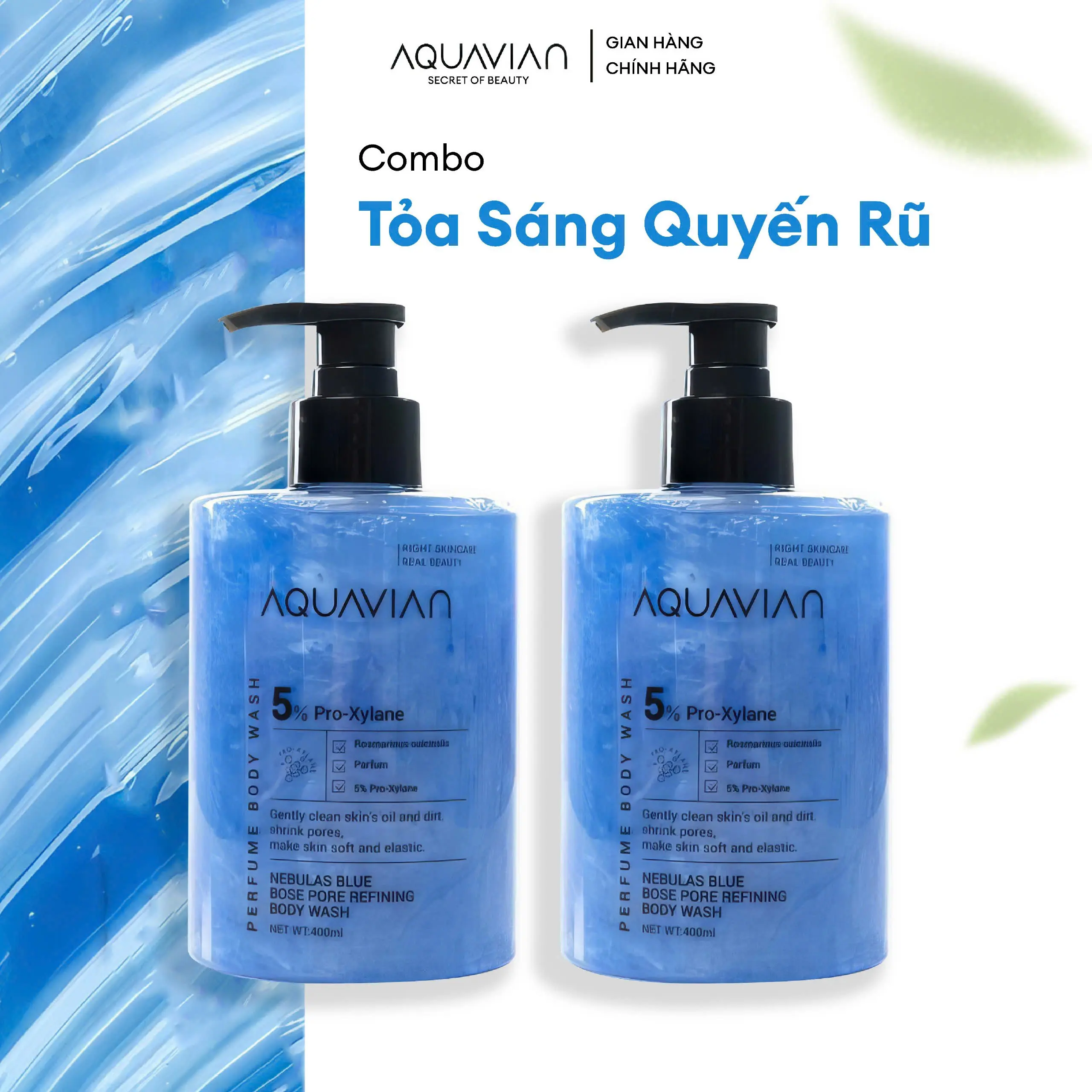 COMBO 2 SỮA TẮM NƯỚC HOA Nebulas Blue Hương Thơm Nữ Tính, Thanh Lịch Quyến Rũ