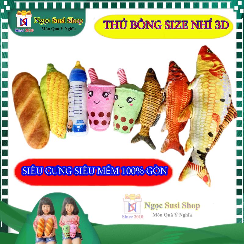 Product Introduction of THÚ NHỒI BÔNG 3D BÁNH MÌ TRÀ SỮA BÌNH SỮA TRÁI BẮP SIZE NHÍ CHO BÉ - GẤU BÔNG 3D SIZE NHÍ Thú Bông Đồ Chơi Toy Phát Nhạc 0