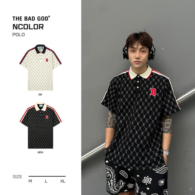 [MUA 2 GIẢM 5%] Áo Polo Nam Menswear The Bad God Monogram Ncolor Có Cổ Shirt