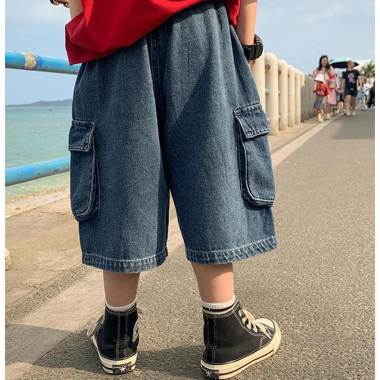 Quần Áo Trẻ Em, Quần Short Bé Trai Denim Mỏng, Thích Hợp Cho Mùa Hè, Quần Thường Ngày Quần Jean Cropped Xén, Cho Trẻ Em, 2025 7