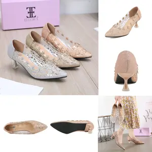 ELLORA EZ-8127 Sepatu Heels Pesta Wanita Import Hak Setengah (3-5 cm) heels  pesta