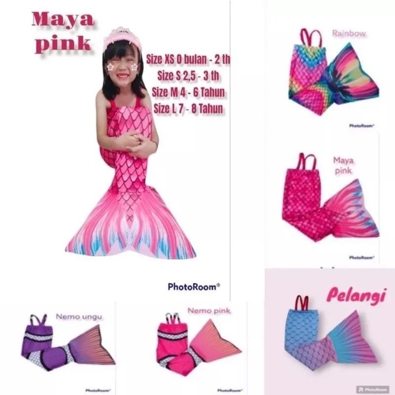KOSTUM MERMAID BAJU MERMAID ANAK Karakter Kartun Motif Fashion