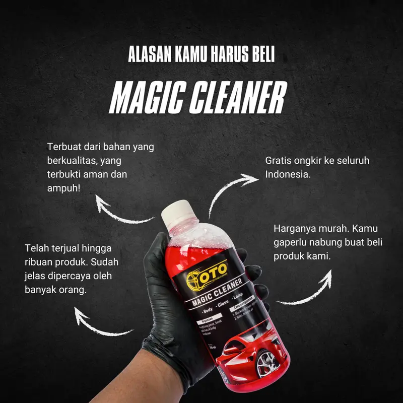 Cairan Pembersih Jamur Kaca dan Body Mobil - Free Applicator - Magic Cleaner - OTOCLNR ID - Pembersih Kerak Kaca dan Body - Penghilang Jamur Kaca - Pembersih Jamur Kaca - Penghilang Jamur Body - Pembersih Kerak Body - Pembersih Jamur Kaca Mobil Kendaraan 3