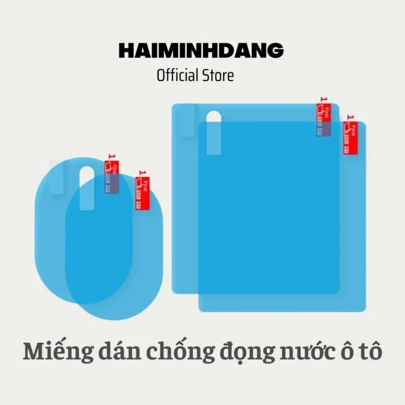 Bộ dán chống nước gương kính ô tô, miếng dán chống bám nước gương chiếu hậu nano tiện dụng 1