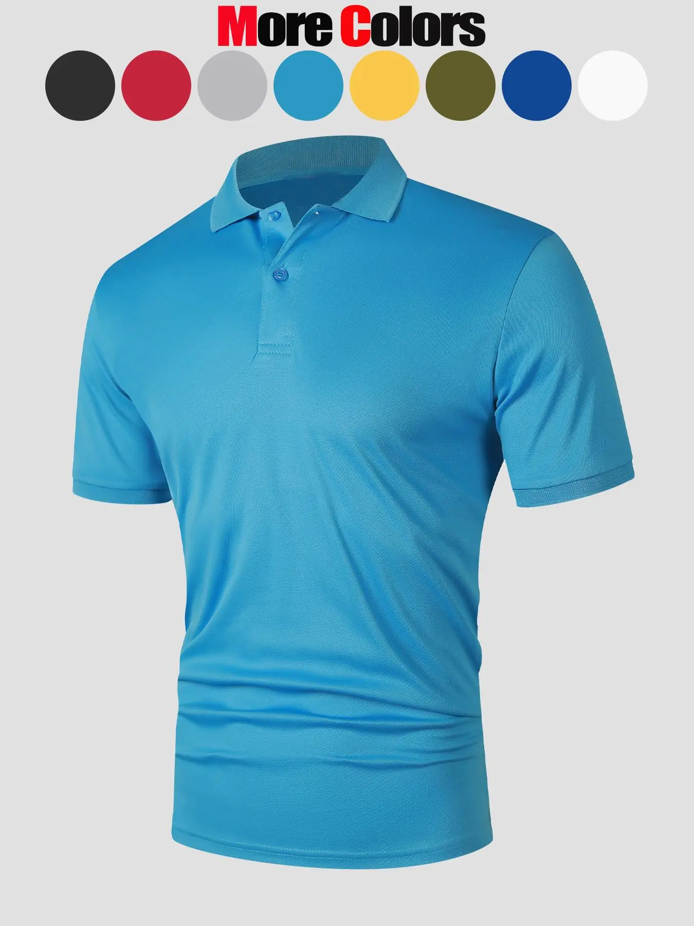 Men's Regular Fit Solid Color Polo Shirt, Casual Short Sleeve Collared Top for Summer, Fashion Men's Clothes for Daily Wear, Tropical