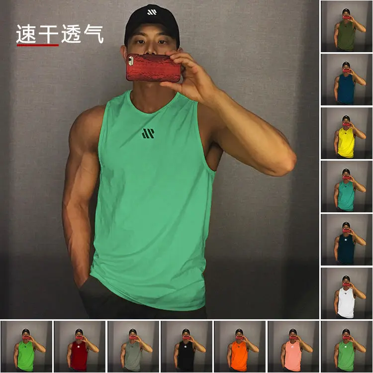 [1017 Repurchases] Fitness Partner Summer Sleeveless Quick-Dry Vest for Men Gym Running Training Breathable Muscle-Enhancing Sports T-Shirt