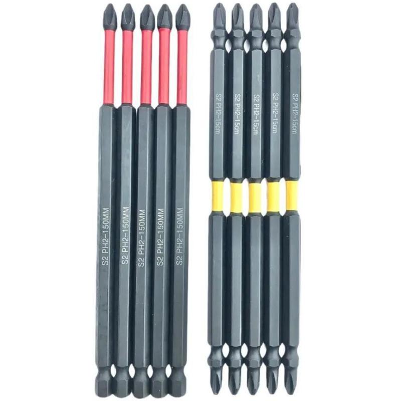 Combo 5 Mũi Bắn Vít DEAWALT 150MM S2 PH2. Đầu Bắn Vít, Mũi Siết Vít Siêu Cứng, Từ Tính Mạnh. Gồm 2 Loại (2 Đầu Bake và 1 Đầu Bake+1 Đầu Chân Lục Giác).