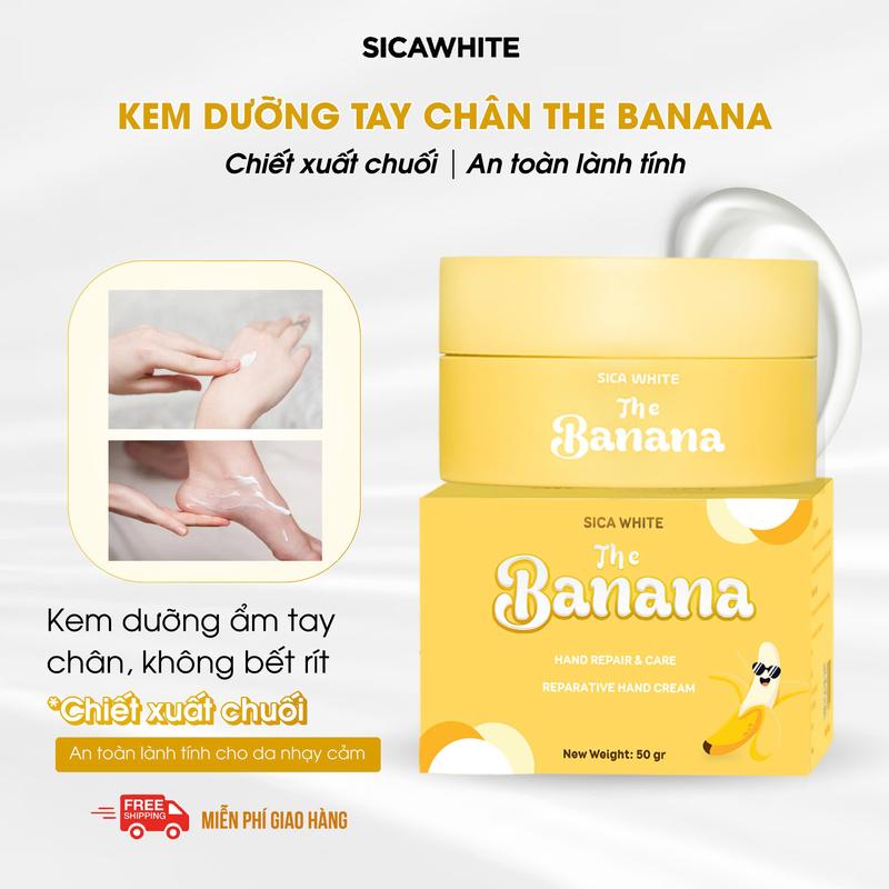 [D20] Kem Dưỡng Chuyên Sâu Tay - Chân - The Banana (50gr) - Hỗ Trợ Làm Mềm Tay Chân, Sáng Hồng, Mịn Màng.
