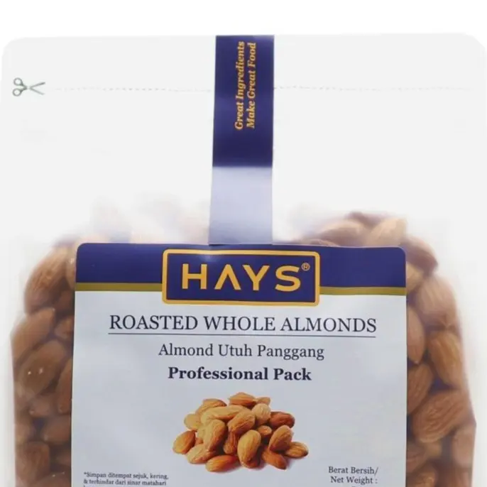 kacang Almond Panggang Utuh 500 Gram / Roasted Almond Whole 500 Gram HAYS   Food Snacks 1
