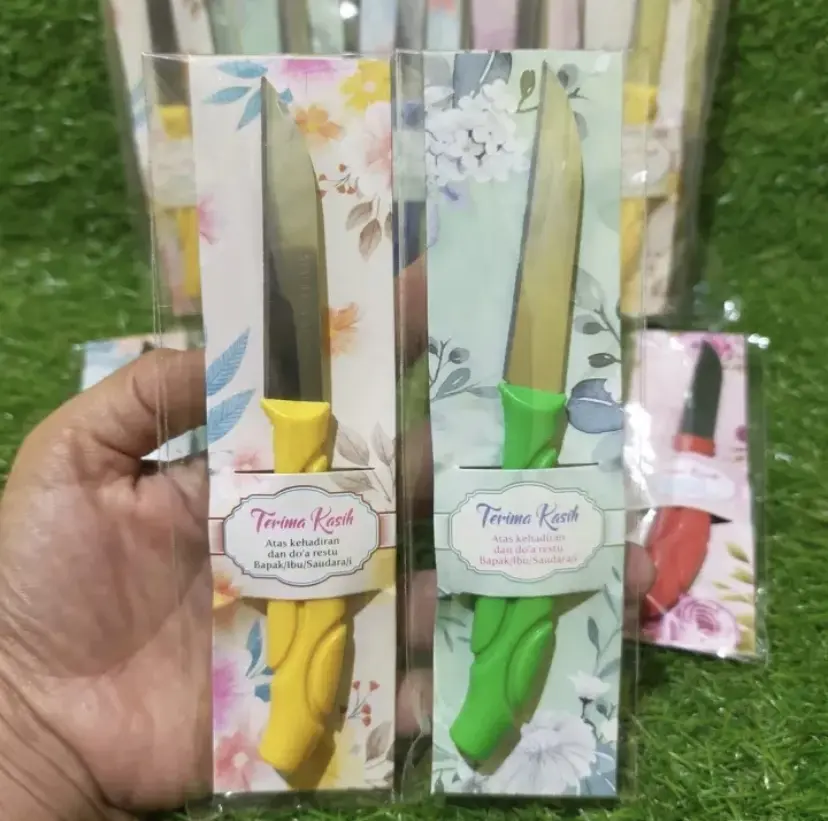 ISI 100 PCS Souvenir Pisau Kecil BUAH Alas Shabby MEWAH BERMANFAAT