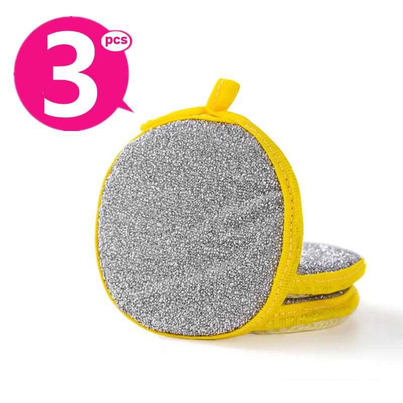 10/5/3PCS Double Side Dishwashing Sponge Dish Washing Brush Pan Pot Dish Wash Sponges Household Cleaning Reusable Kitchen Tools 6