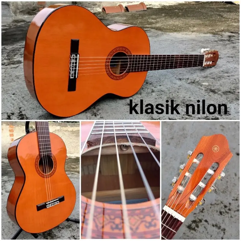 Murah gitar klasic nylon elektrik yamaha c315 custom berkualitas high quality preamp 7545r Capo Kayu 5