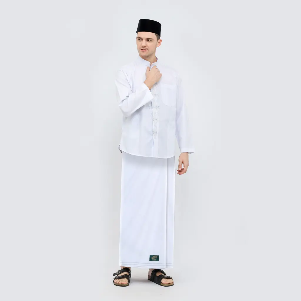 Sarung ATLAS Favorit 520 Polos Warna Putih