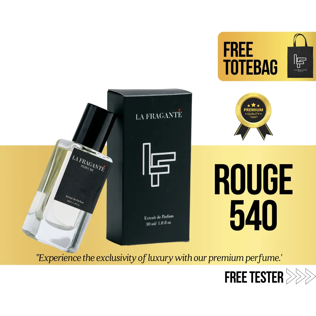 Parfum Wanita dan Pria Premium Baccarat Rouge 540 Tahan Lama 24 Jam Aroma Original - Lafragante Perfum for Unisex