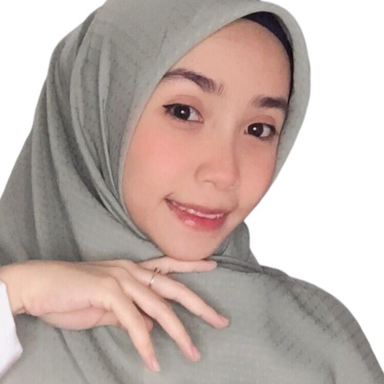Hijab segi empat potton starts premium, Warna Sage by fulihijab’s Katun Santai Katun 1