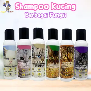 NOKI SHAMPO KUCING PUMP 100 ML UNTUK ATASI JAMUR KUTU BULU RONTOK LEBATKAN BULU AMAN UNTUK KULIT