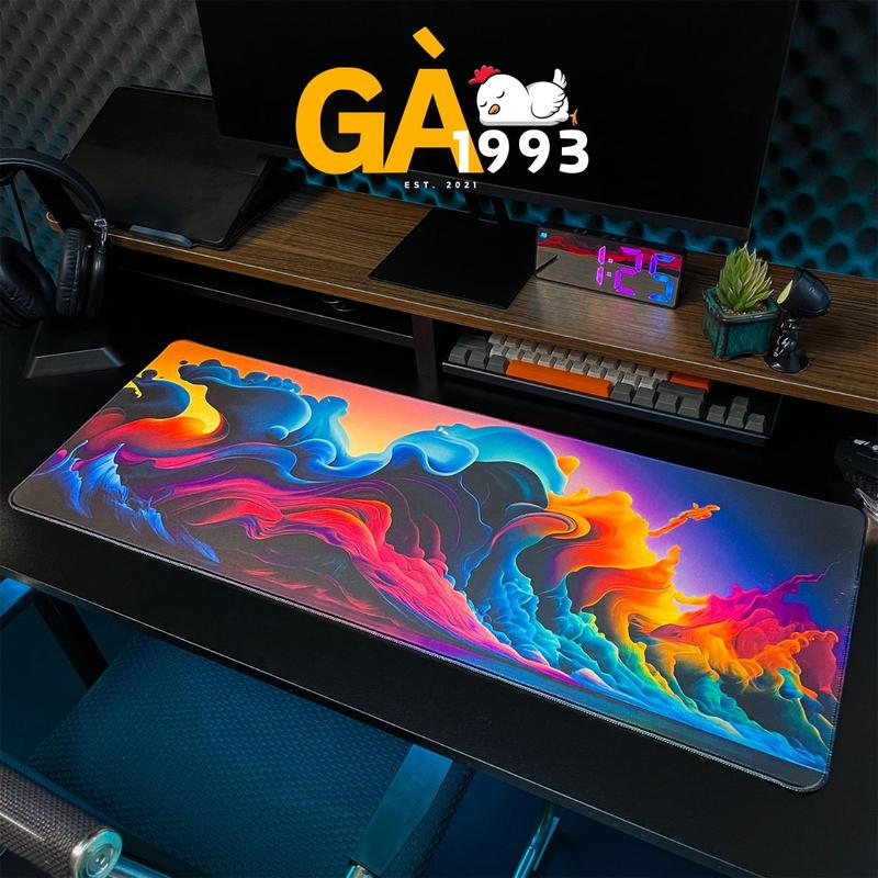 Tấm lót chuột cỡ lớn 90x40 cm dày 3mm cao su, có viền chỉ bo, phù hợp cho văn phòng và gaming, mẫu anime, lót  laptop tam  lot chuot