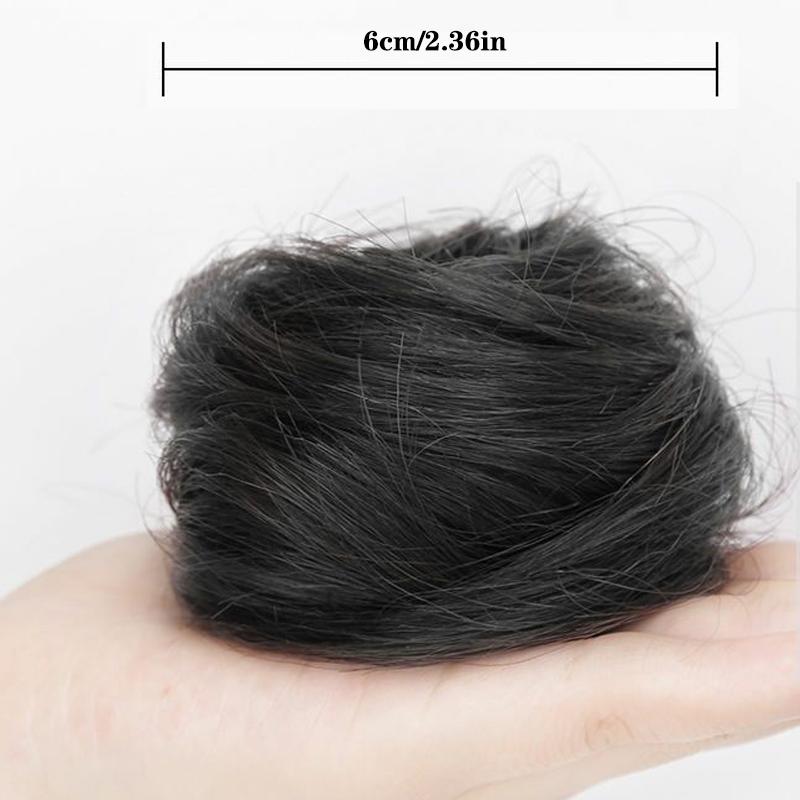 Product Introduction of Tóc Giả Búi Tóc, Tóc Tổng Hợp, Tóc Nối Đuôi Ngựa Cho Nữ, Kiểu Tóc Scrunchie, Bun Co Giãn, Kẹp Tóc 18