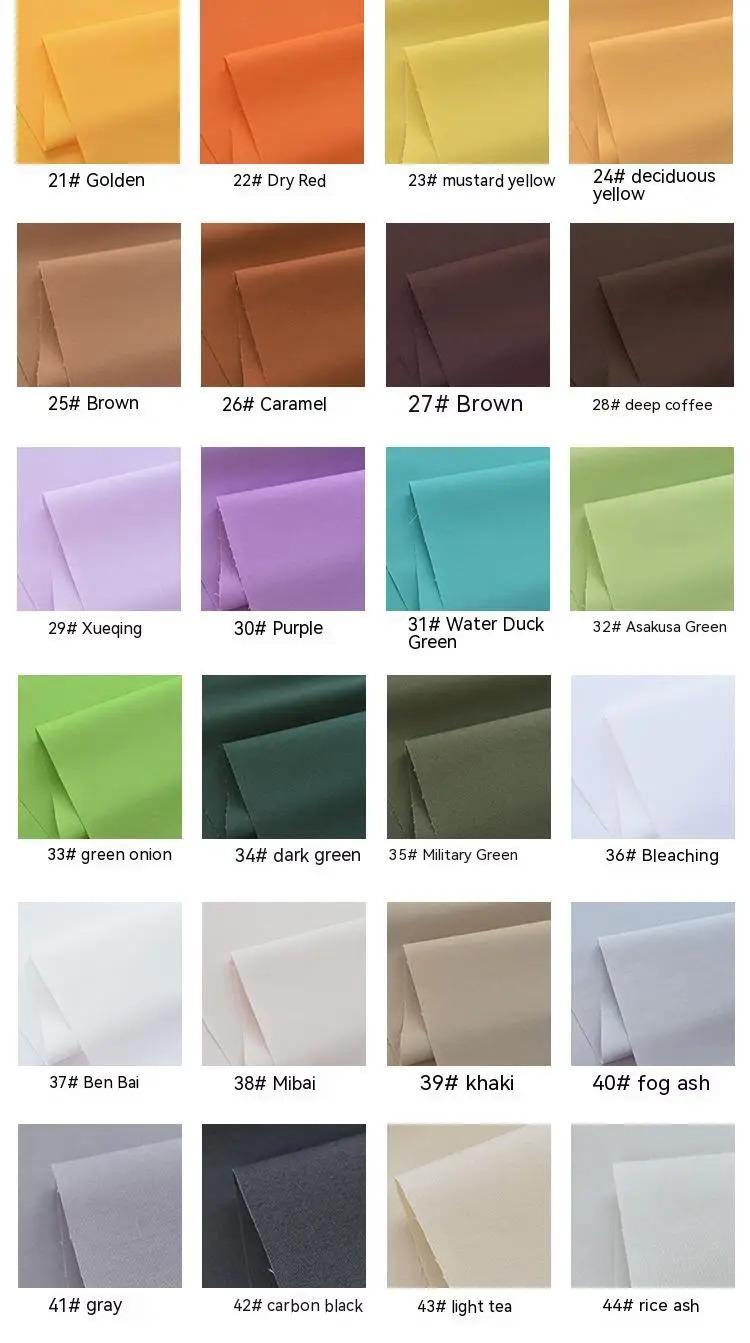 Product Introduction of 100% Cotton Pure Color Poplin Fabric Shirt Dress Doll Pillow Curtain Fashion Design Apparel Sewing Decorative Cloth by the Meter 13