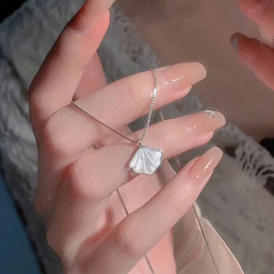Clavicle Chain Shell Pendant, Gift for Girlfriend: One Shell Necklace, Women Will Not Fade, High End, Versatile, Girl