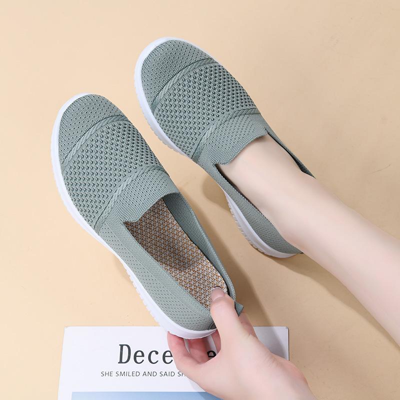 Product Introduction of Giày Nữ, Thiết Kế Đặc Biệt, Hàng Mới Về, Ngoại Cỡ, Chất Liệu Flyknit Thoáng Khí, Giày Đế Bằng, Thích Hợp Đi Làm, Bề Mặt Lưới, Mỏng, Phong Cách Đi Chơi 8