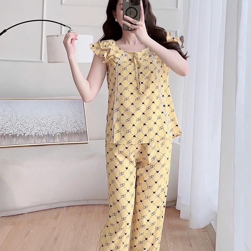 BỘ NGỦ NỮ, BỘ ĐỒ MẶC NHÀ ĐẸP, CHẤT LỤA THÁI MỀM, MÁT, K NHĂN 2
