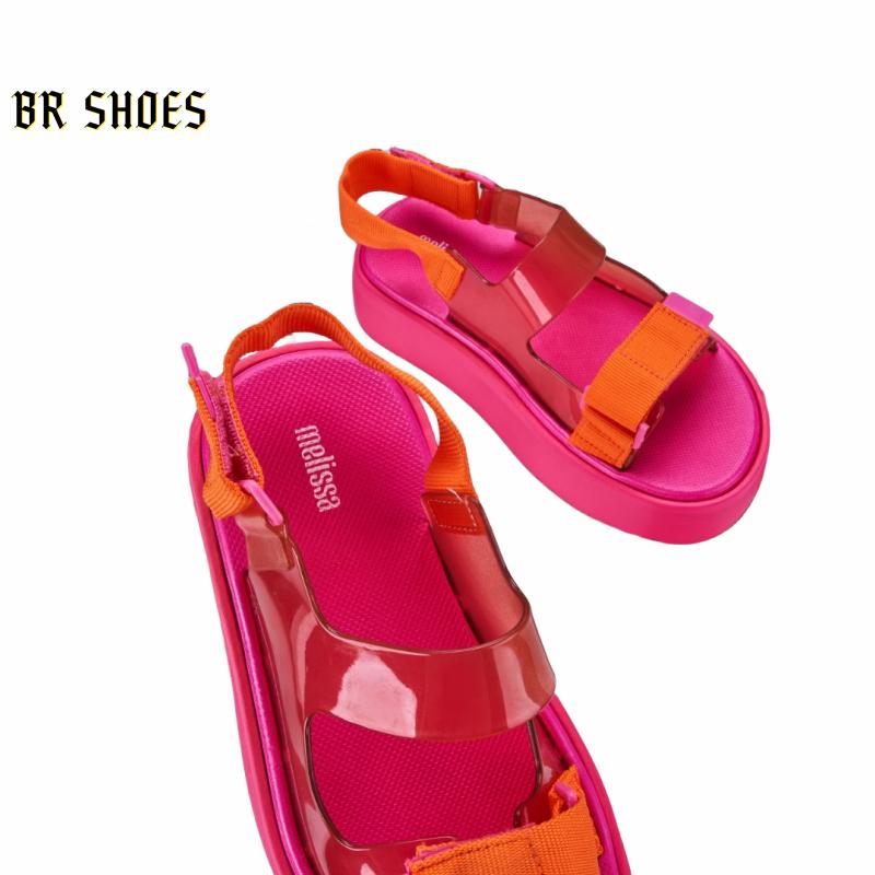 Product Introduction of Melissa Official Store Women Shoes Platform Sandals Magic Buckle Women Heightening Shoes Beach Sandals Quality True Love 18