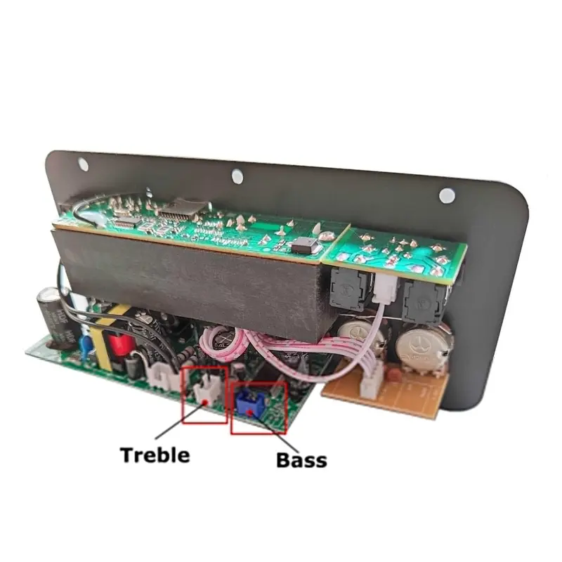 Amplifier Papan Ampli Rakitan Bluetooth USB FM Radio TF Player Subwoofer DIY 400W 2