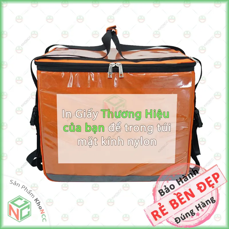 [KhoNCC] Túi Giao Hàng Giữ Nhiệt Cỡ Lớn 45 Lít - Dành Cho Shiper Quán Ăn Uống - Bánh Kem Sinh Nhật, Pizza - TGN-7187-45L (Nhiều màu) 3