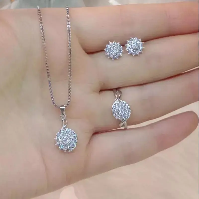 BISA COD PERHIASAN WANITA Satu Set Perhiasan Titanium Wanita Anti Karat, Anti Alergi, Tahan Lama TERLARIS 2