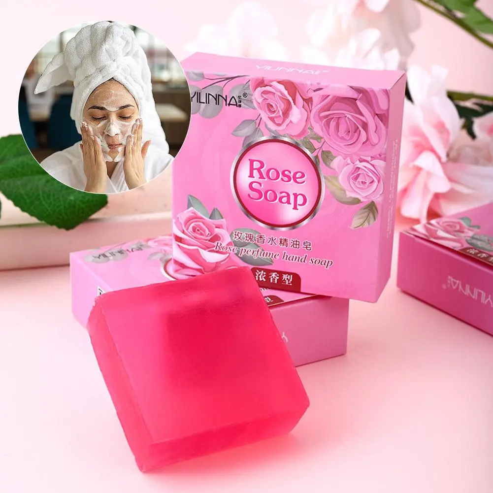 Rose Color Handmade Body Care Skin Care Essential Oil RoseScent Long Soap Lasting W6O4
