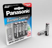 Gambar Panasonic Baterai Remote Control UM-4NRCD/4B AAA R03 Manganese Hitam 4pc Battery A3 Batre dari Panasonic Battery Indonesia Kota Administrasi Jakarta Barat 3 Tokopedia