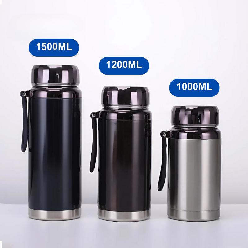  Bình giữ nhiệt nóng lạnh BaoL 1000-1200-1500ml  inox 304 cao cấp Bình nước giữ nhiệt 24h nắp kim cương siêu bền 