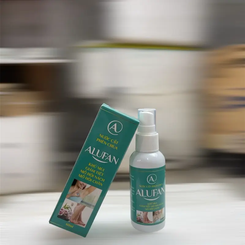 Nước Cất Phèn Chua ALUFAN 60ml Khử Mùi Hôi Nách Hôi Chân 2