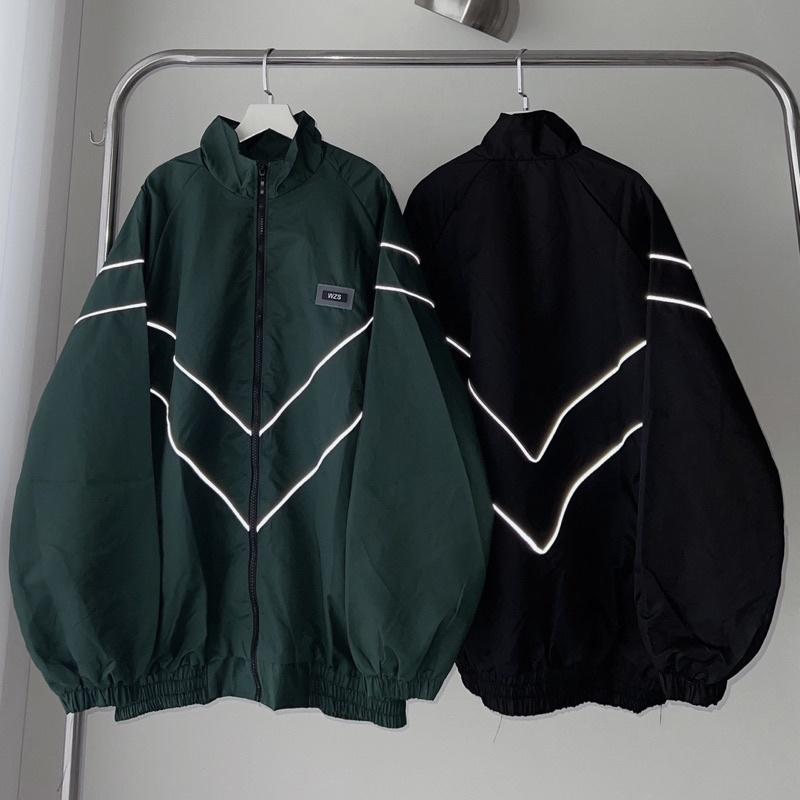 Áo Khoác Dù WZS Jacket Dày Dặn Tag Cao Su Viền Phản Quang Form To Unisex Nam Nữ - Sarah Store 3