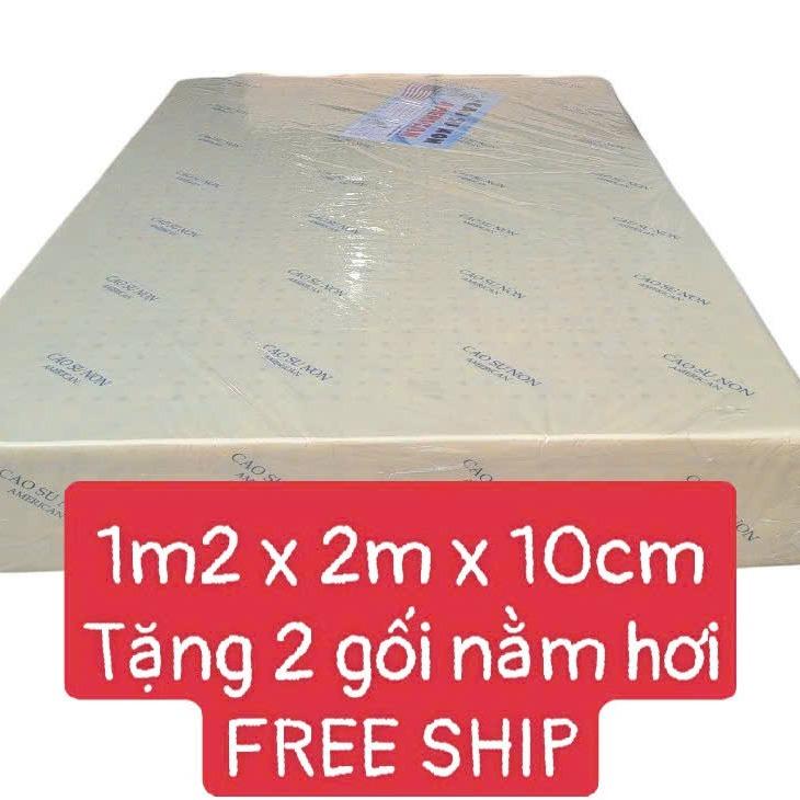  NỆM 1m2 x 2m x 10cm CAO SU NON AMERICAN  Nệm Ép tổng hợp American  ÊM ÁI 2 MẶT LỖ THÔNG HƠI THOÁNG KHÍ 