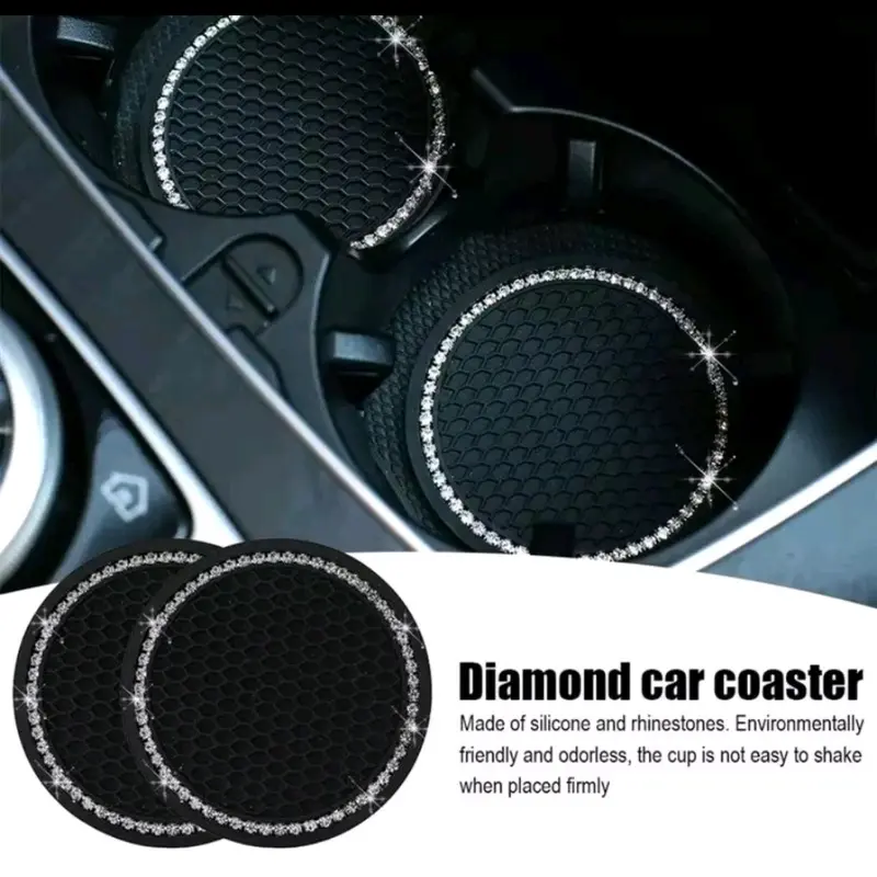 Car Coaster Water Cup Bottle Holder Anti-slip Pad Mat Silica Gel Waterproof For Interior Decoration Car Styling Accessories Car 7