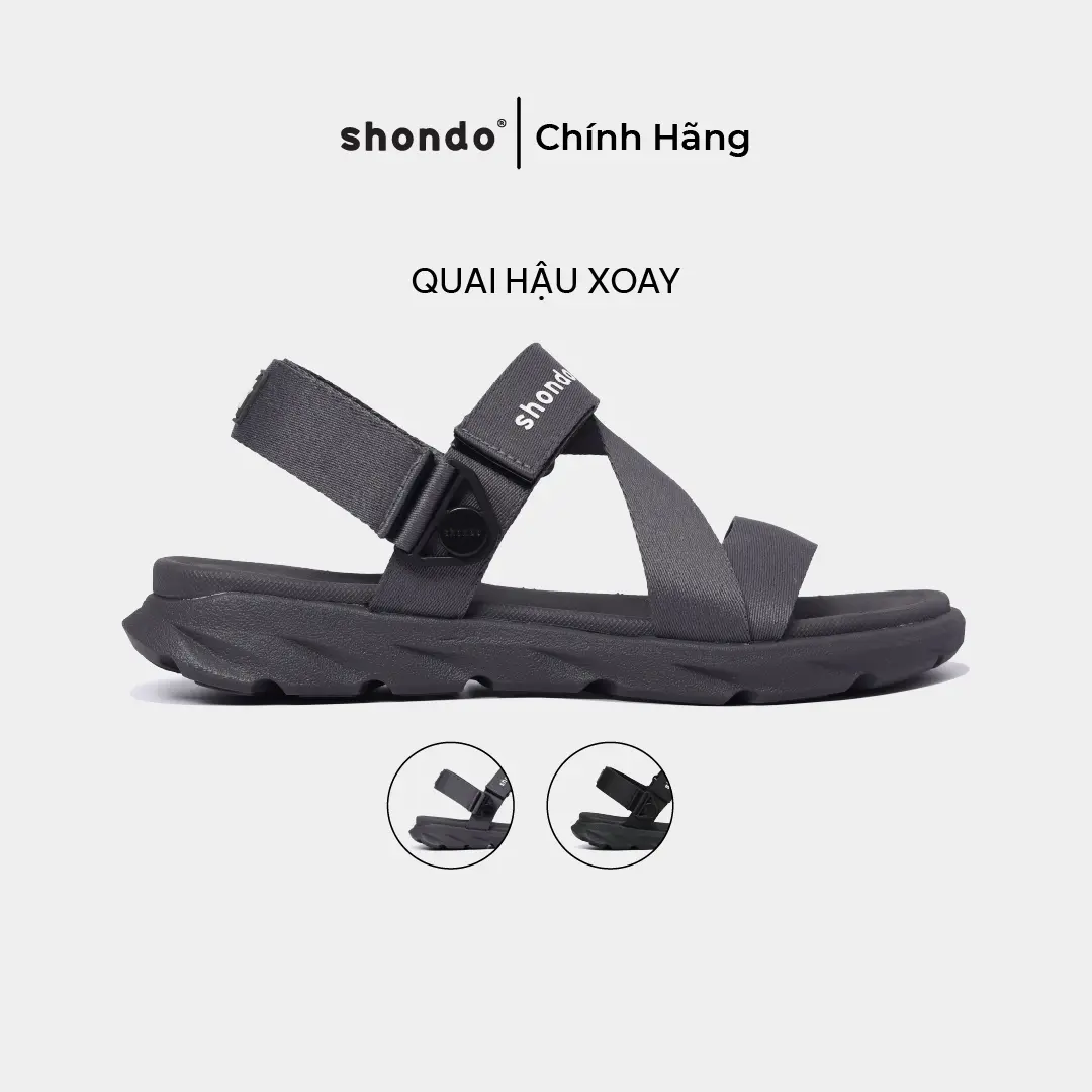 Giày Sandal Nữ F6X Quai Hậu Xoay Shondo Nhiều Màu