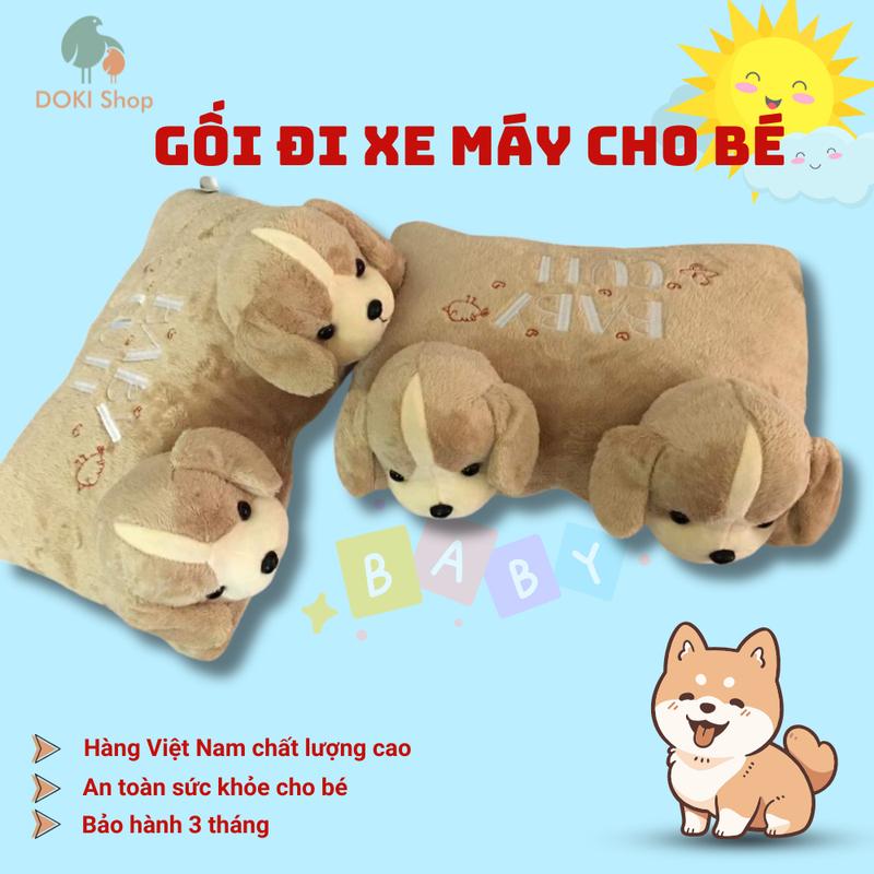 Gối đi xe máy cho bé DOKI, phù hợp loại xe