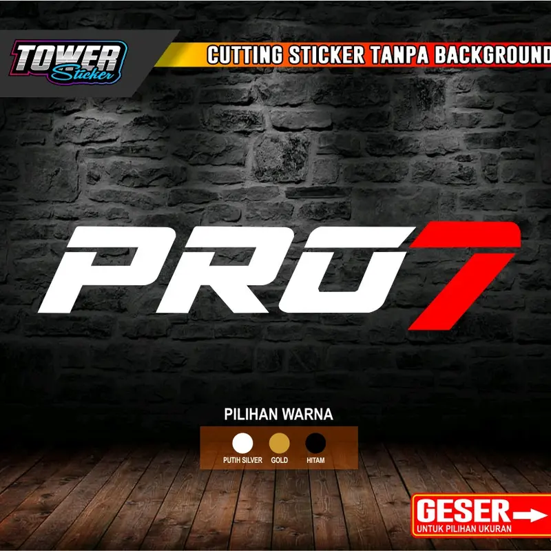Sticker cutting PRO 7 stiker reflektif memantulkan cahaya 0