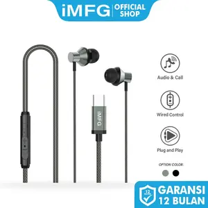 iMFG i-Y3 Handsfree Hifi Stereo Compatible with all Type C Port Devices - headset berkabel