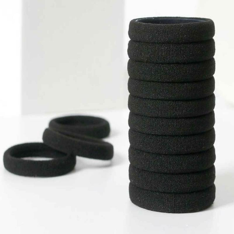 Bộ Dây Buộc Tóc Co Giãn, 40 Cái / Bộ, Màu Đen, Kiểu Bobbles, Dành Cho Phụ Nữ Và Trẻ Em Gái, Phụ Kiện Tóc, [Giao Hàng Từ Việt Nam] 6