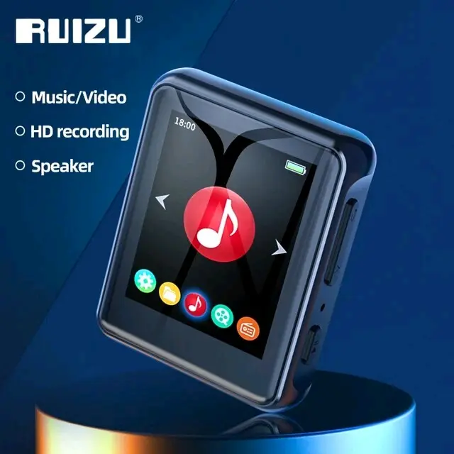 Ruizu X85 COD mp3 Player Portable Walkman FM Radio Video Musik Recording Speaker Baterai awet like iPod ebook reader Lagu Handsfree Bass mp4 mini hi fi