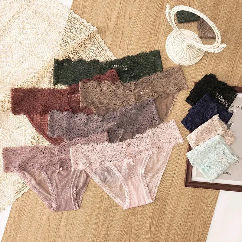 Clara Panties Celana Dalam CD Thong Gstring Lingerie Wanita Cewe Hot Pita Cute Lace VS Lacy Renda Halus Premium Korea Quality