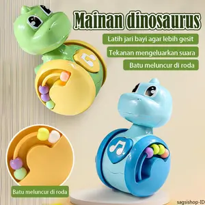 Mainan Bayi Tumbler Kartun Imut Dinosaurus 0-1 Tahun, Gaya Sliding Meluncur, Mainan Kreatif Bermain Interaktif Orang Tua & Anak, Unik untuk Bermain Bersama Keluarga, Tahan Benturan Bahan ABS Aman