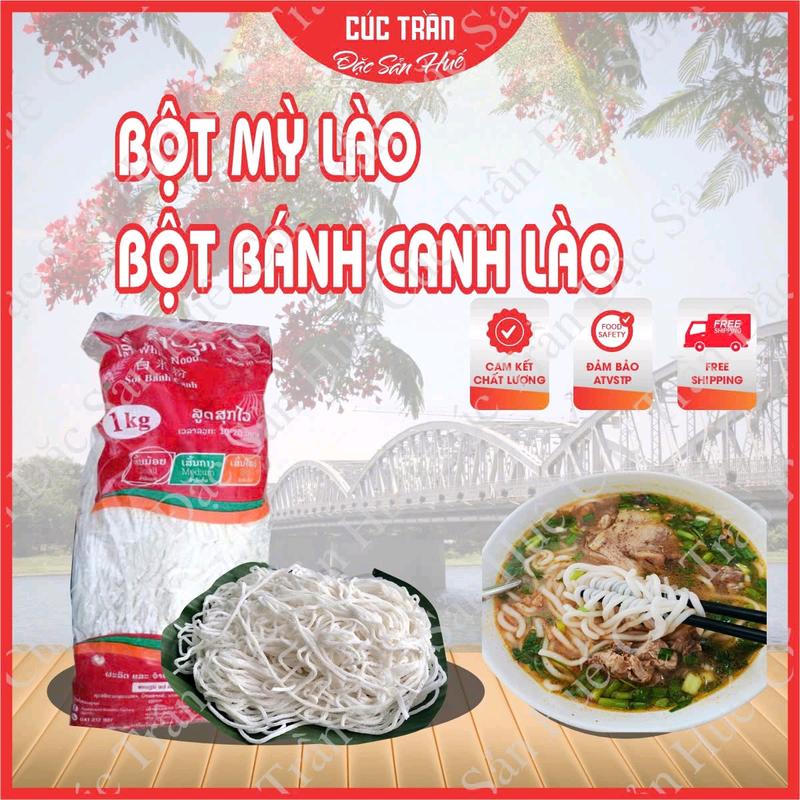 Combo 3 kg Bột mỳ Lào Bột bánh canh Lào Bột nấu bánh canh cắt sẵn   Đóng thùng xốp - bỏ đá khô nếu ở xa   - CTB761 