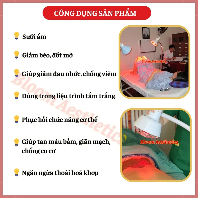 Đèn hồng ngoại chân cao dùng trong spa | Đèn hồng ngoại trị liệu 1